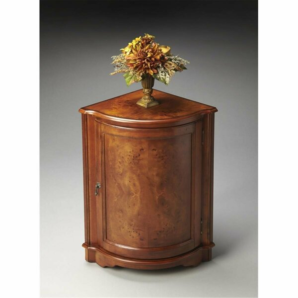 Convenience Concepts Corner Cabinet - Olive Ash Burl HI1510640